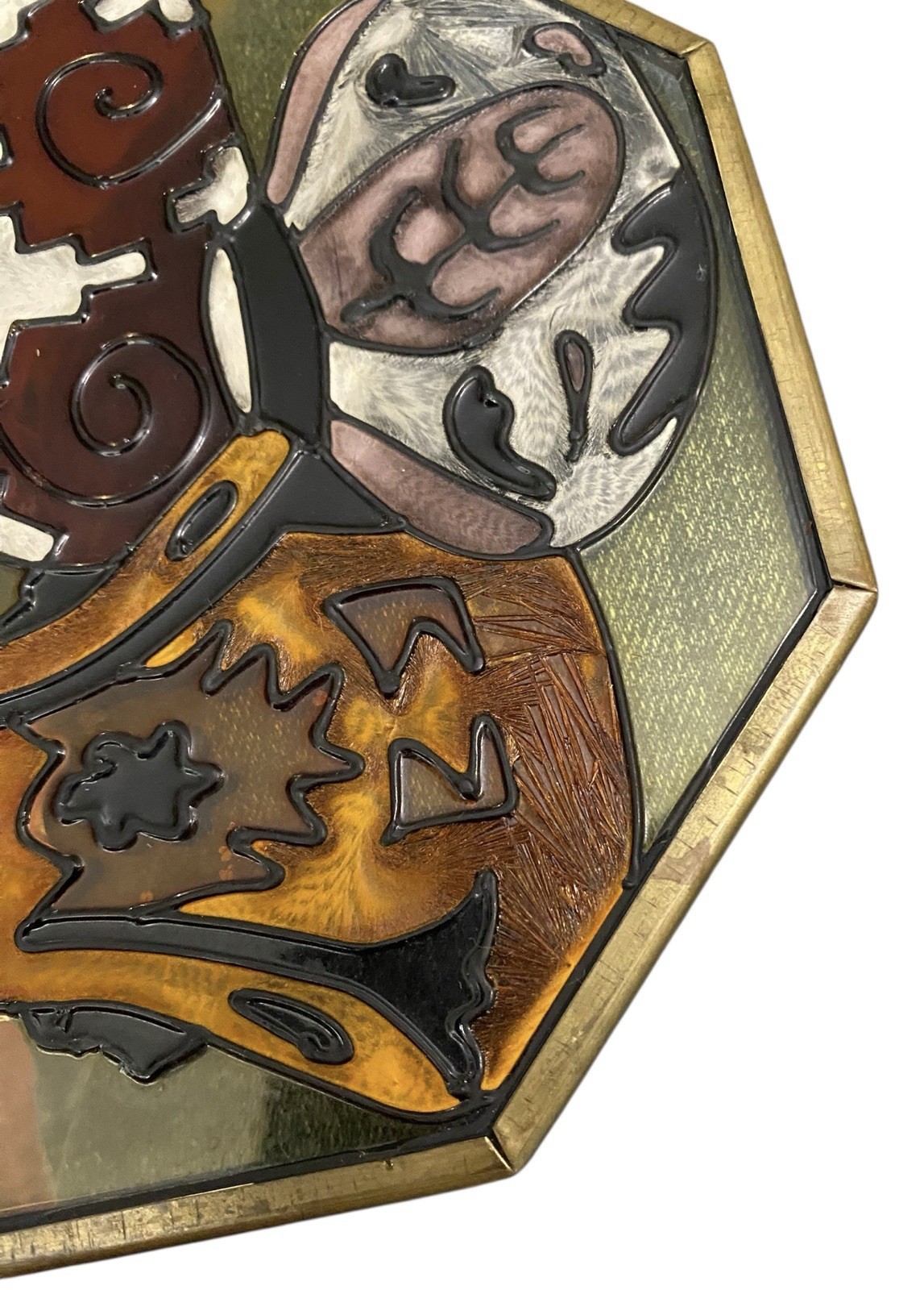 Southwestern Pottery Suncatcher Octagon Shape
