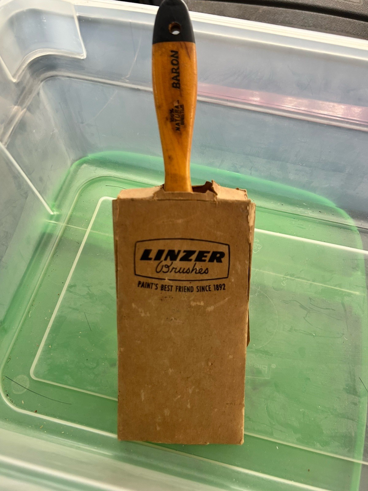 Vintage linzer paint brush. Never Used. 100% Pure Bristles.