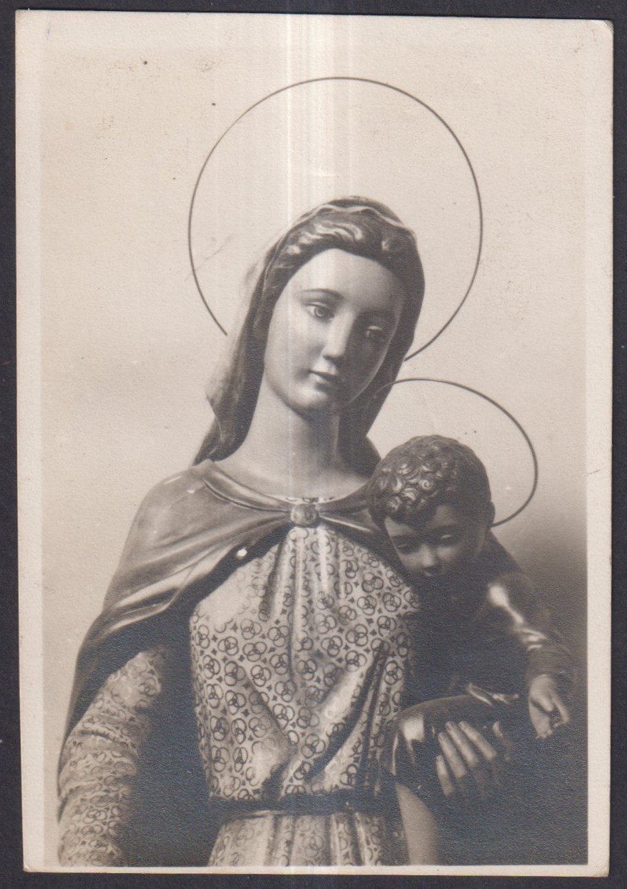 Holy card antique de la Virgin santino image pieuses estampa