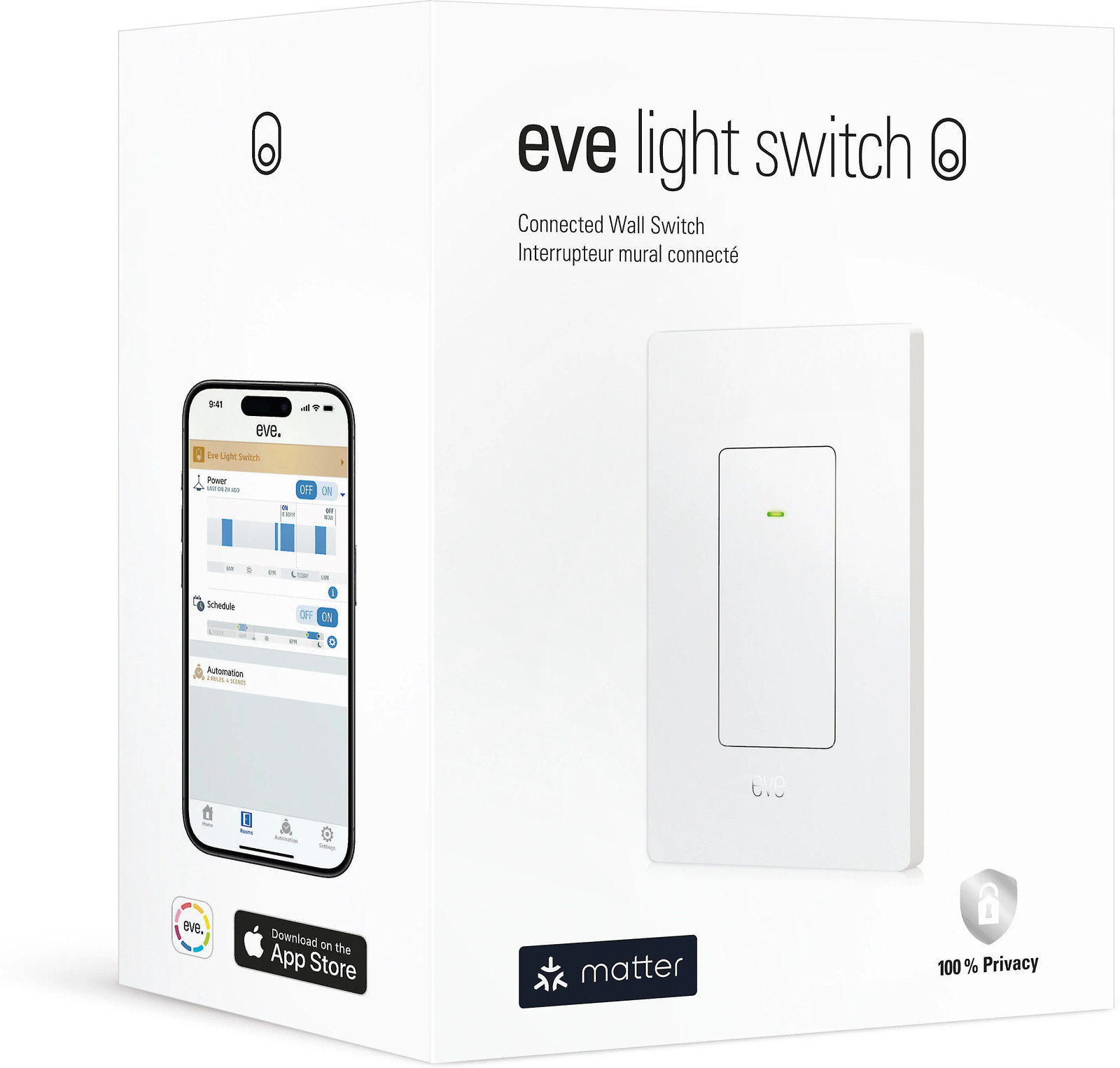 Eve Light Switch (Matter) - Connected Wall Switch