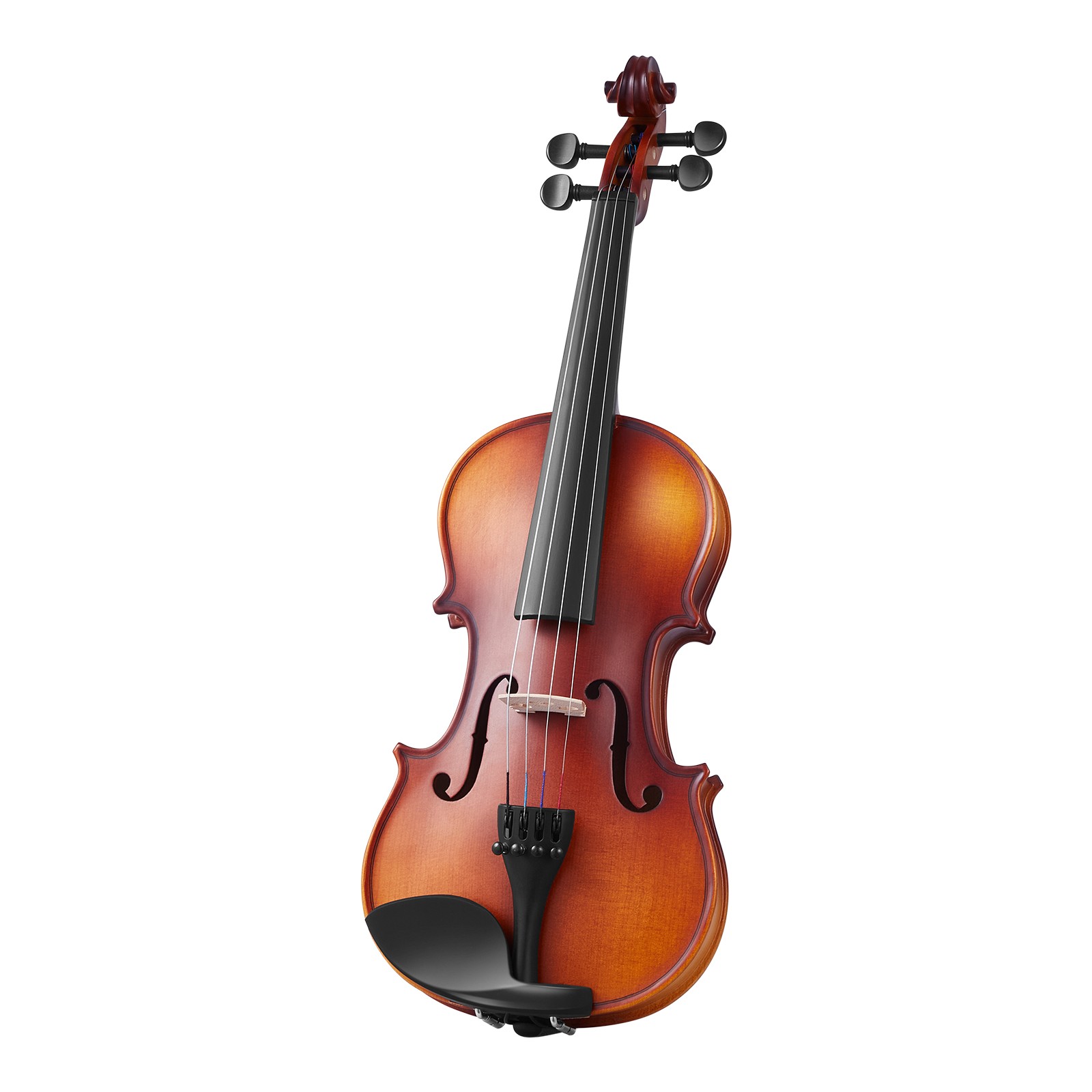 Violin 1/4 Size Fiddle Set Solidwood for Beginners with Case Rosin Brown