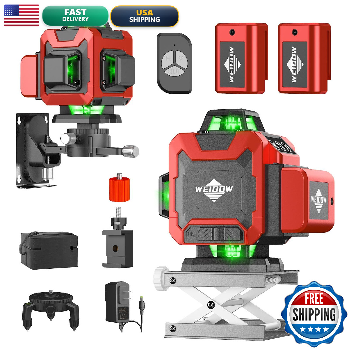 Laser Levelweiddw 4D 16 Lines Laser Level 4X360 Self Leveling Tool For