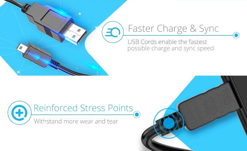 6FT USB 2.0 Cable for Yamaha Keyboard Controller: PSR-E373, PSR-E473, PSR-EW310