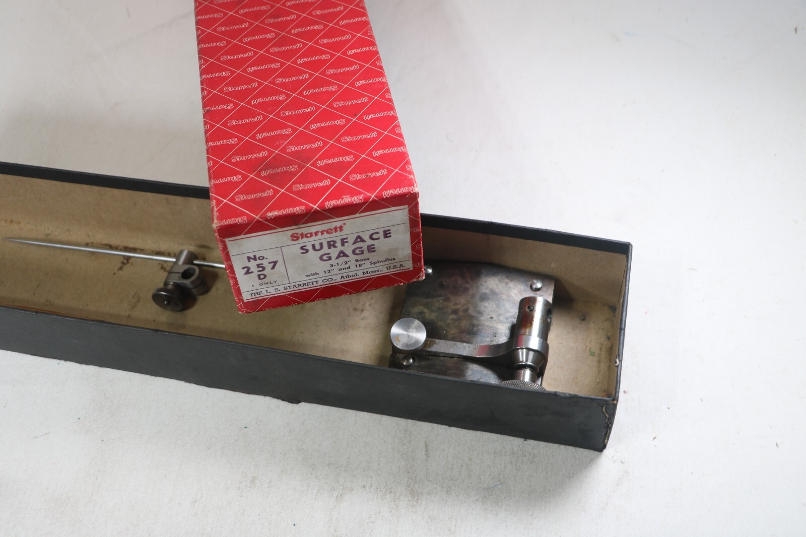 Starrett - 257D Full-sized Surface Gage with 12" & 18" Spindles