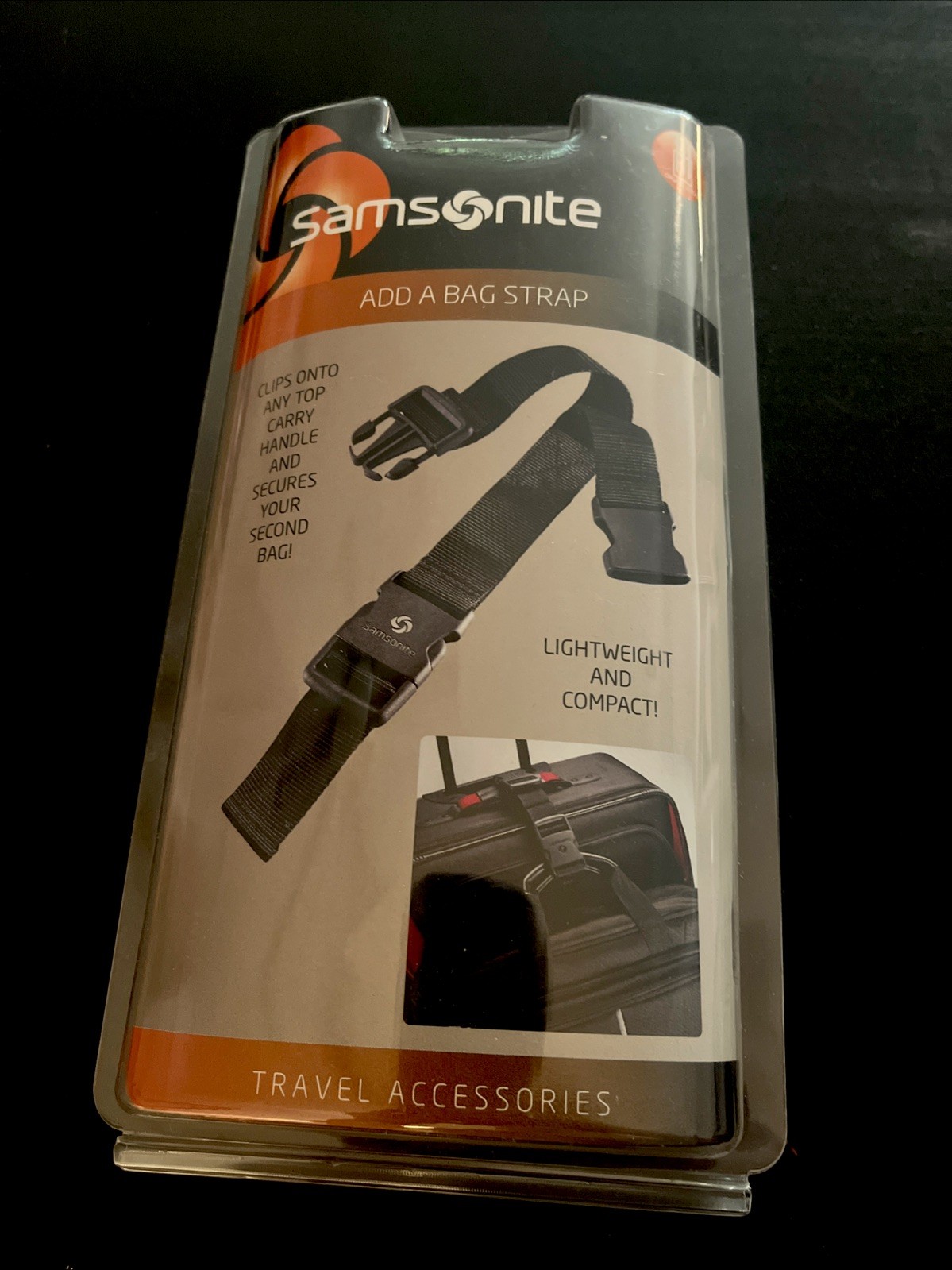 Samsonite Add A Bag Strap - Black NEW