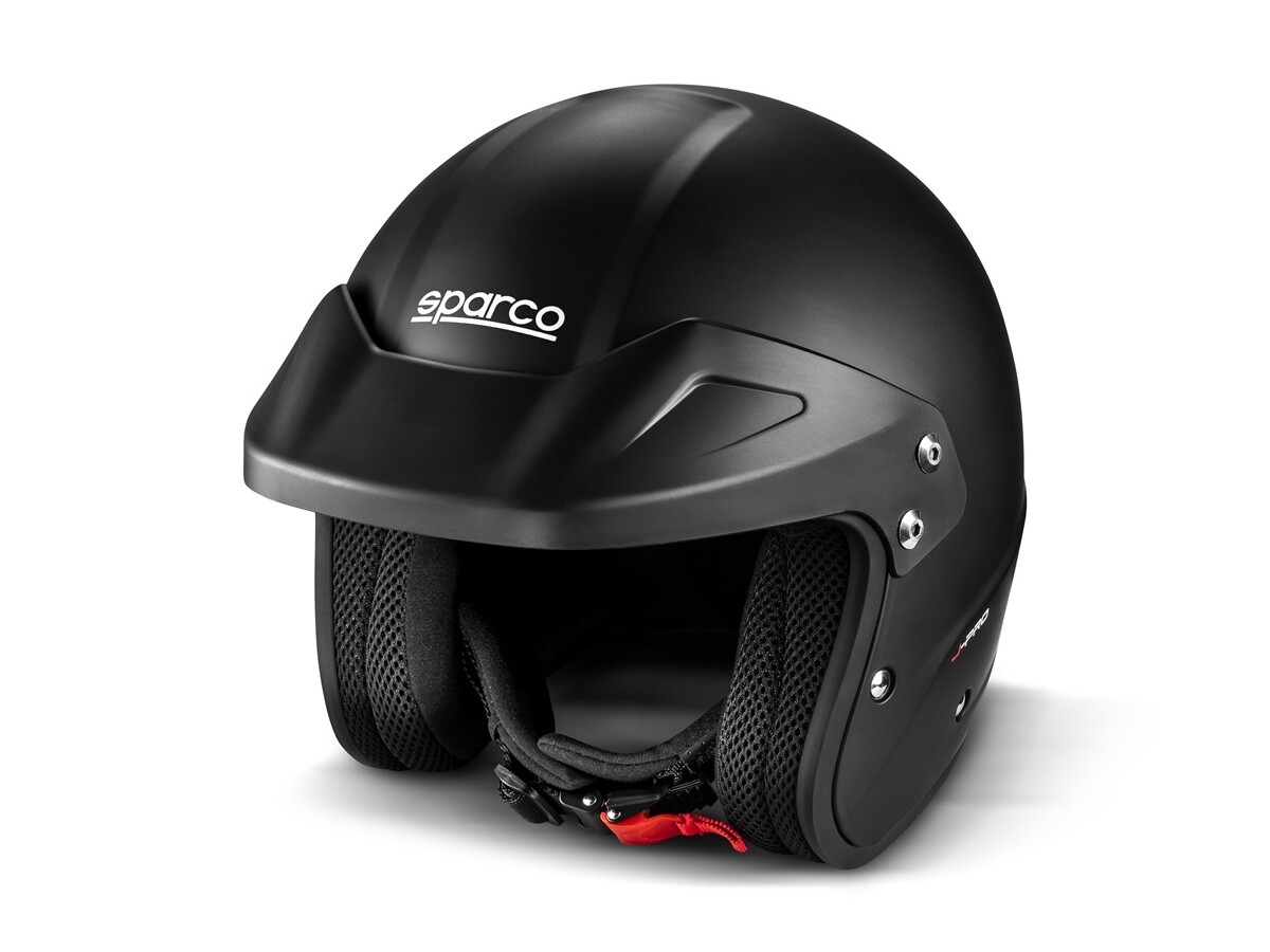 Sparco J-PRO helmet Rally Racing Open Face ECE 22.06 Approved ABS White Black