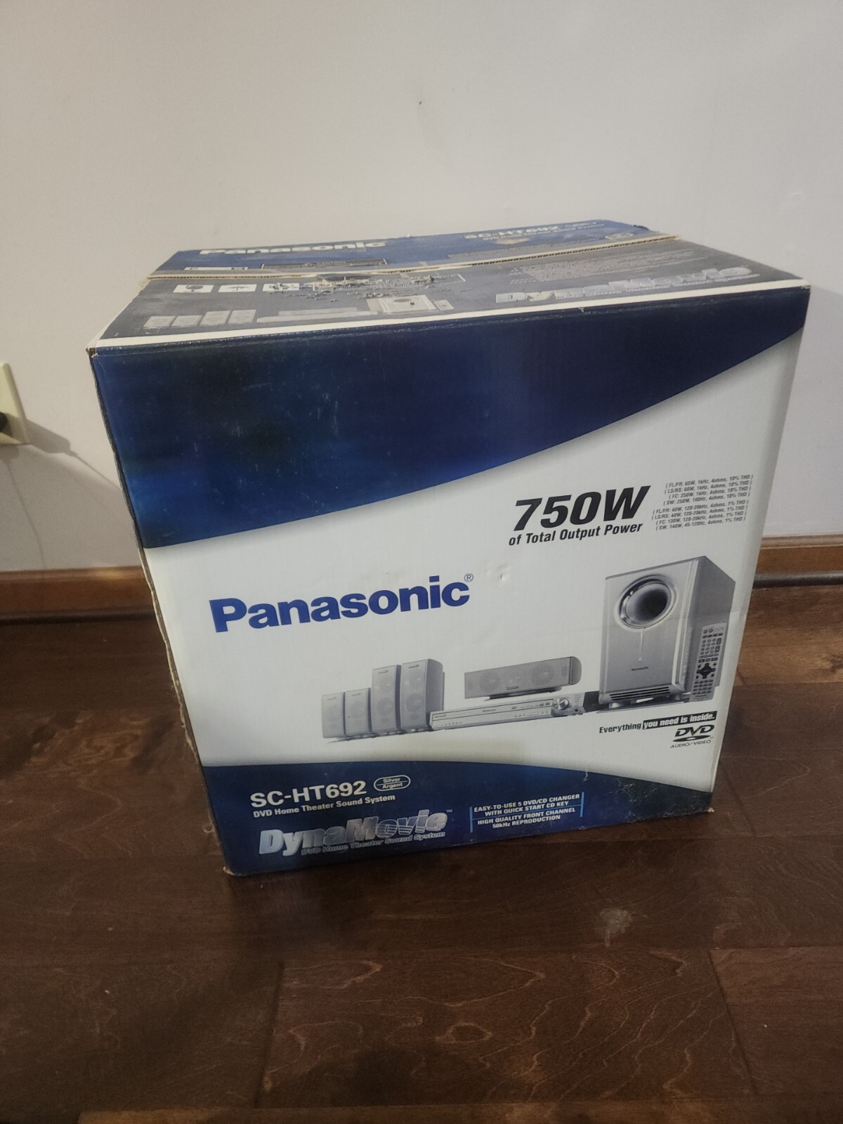 Panasonic SC-HT692 5 Disc DVD Home Theater Sound System with Speakers