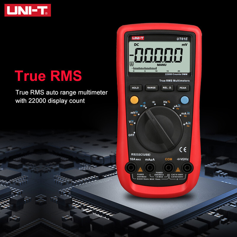 UT61E Digital Multimeter Meter True RMS 1000V AC DC Multimeter Voltage Tester