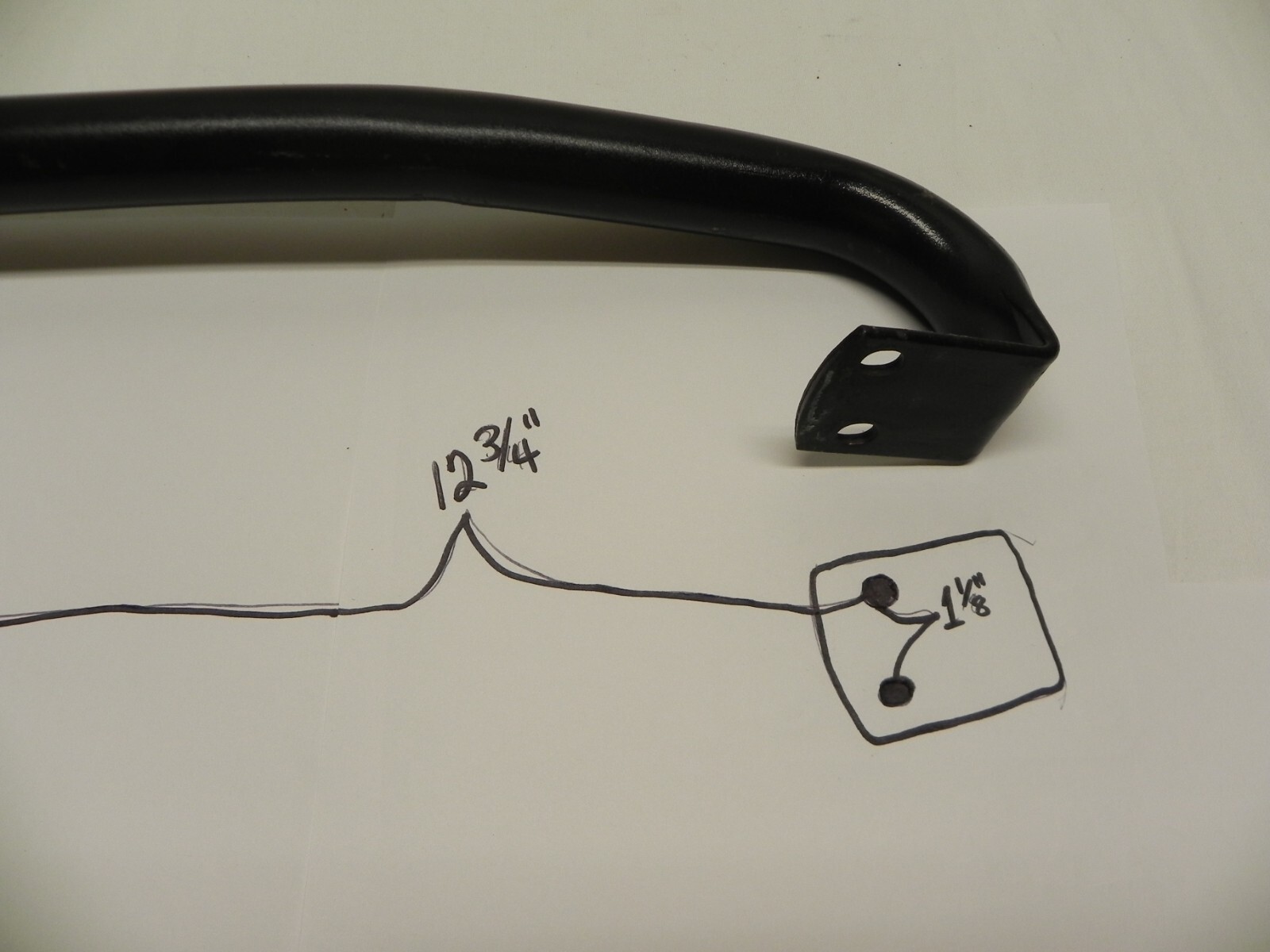 Snap-On Roll Cab Side Handle w/4 Bolts 17'' Long Black (Fits Multiple Units)