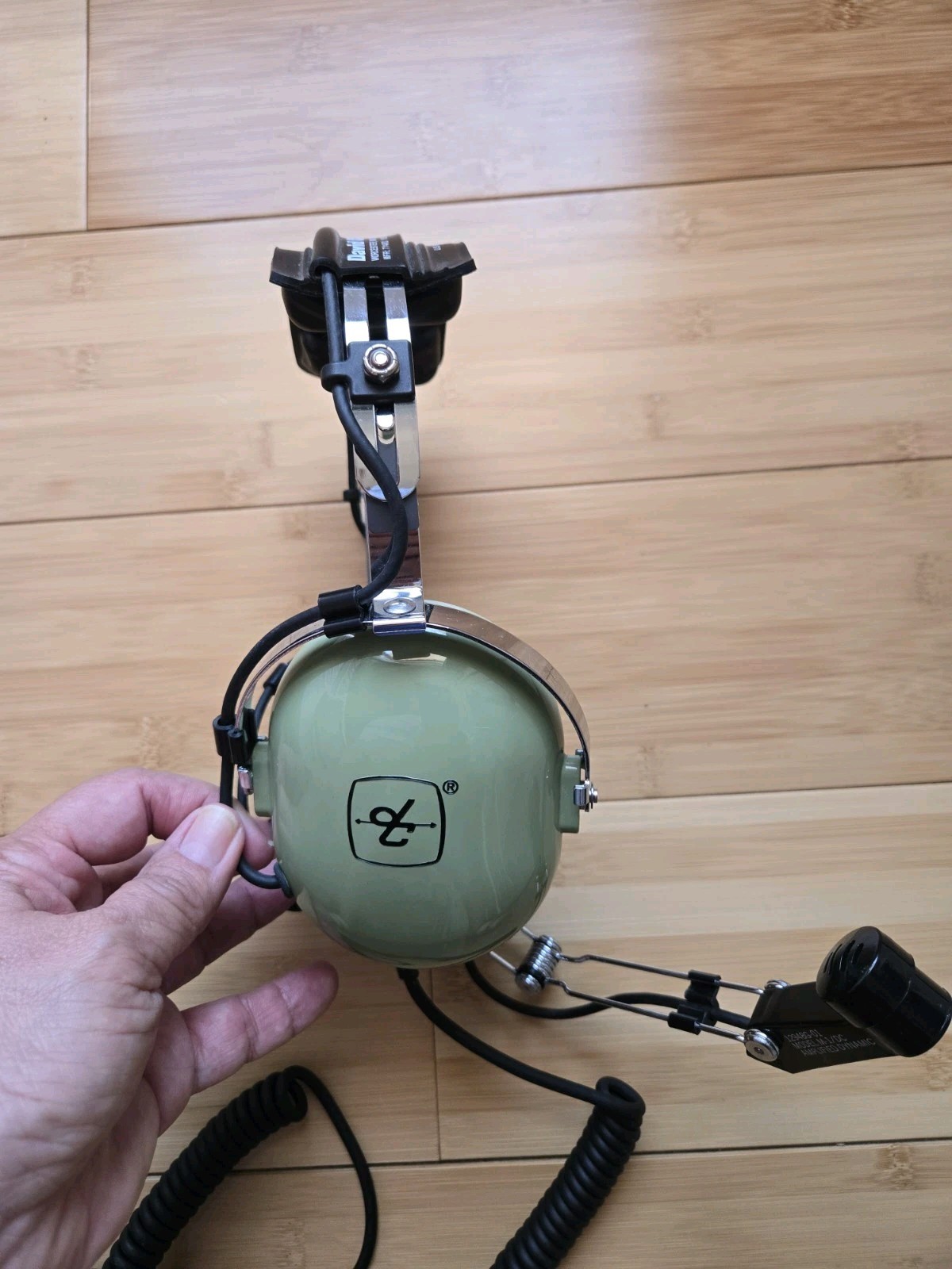 David Clark H10-36 Headset With Attached Mic Not Tested