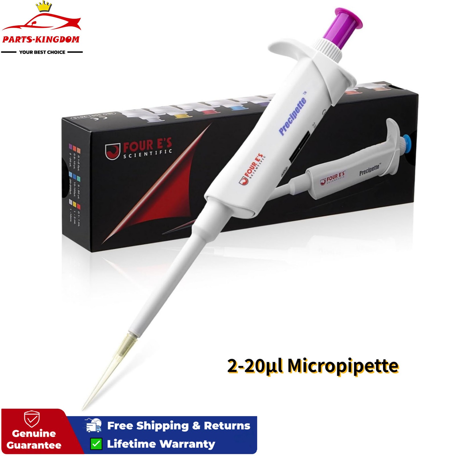 2-20μl Micropipette Lab Pipette Single Channel Pipettor Adjustable Volume US,New