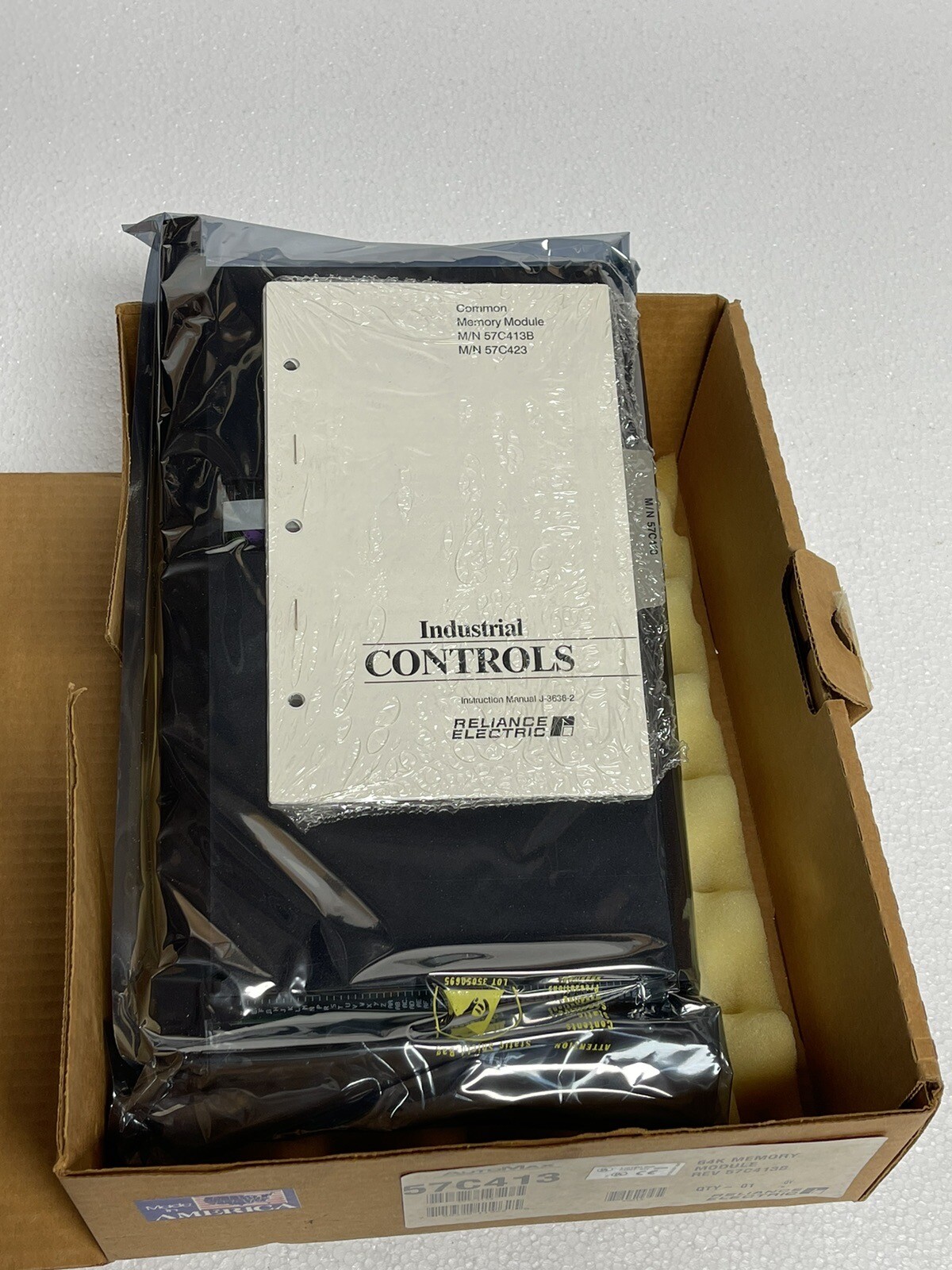 RELIANCE ELECTRIC COMMON MEMORY MODULE 57413-3F / MANUAL J-3636-2 NIB
