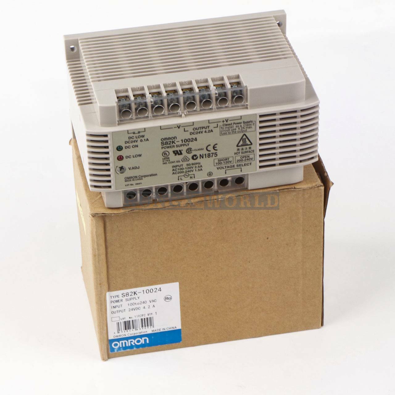 OMRON Switching Power Supply S82K-10024 4.2A 24VDC NEW