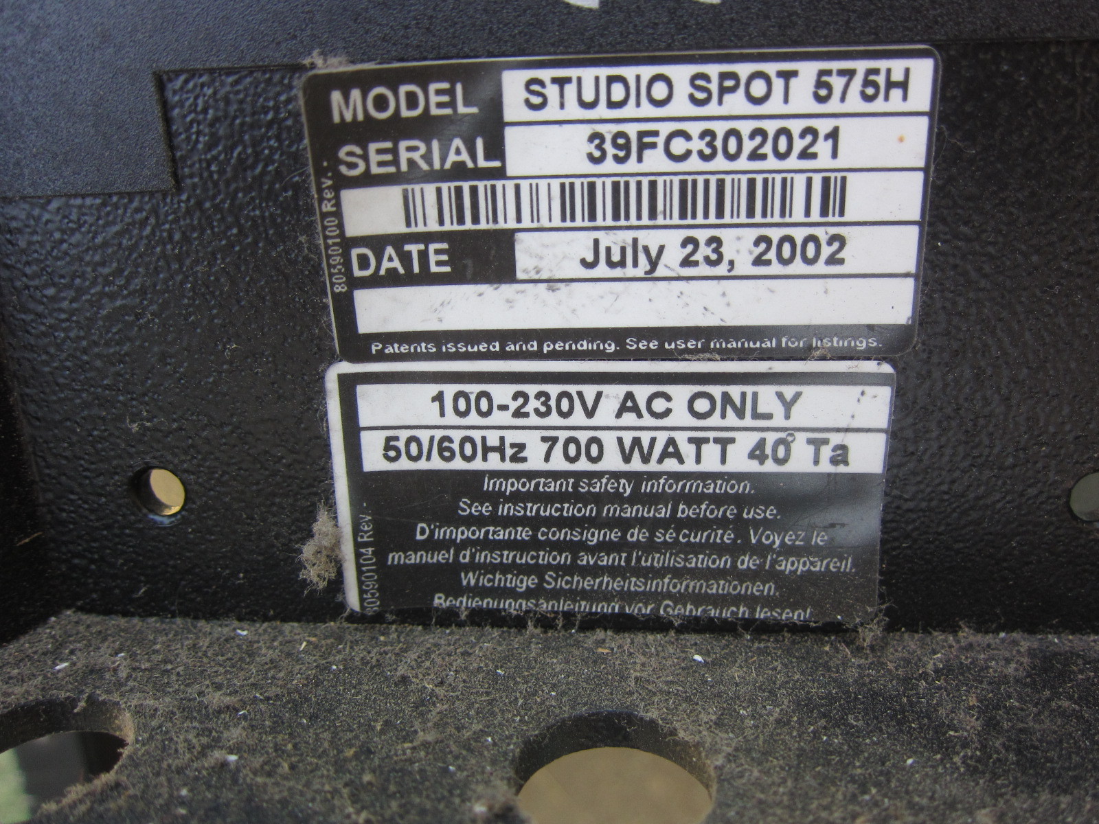 Studio Spot 575 9913 330015B00 Reflector, Used