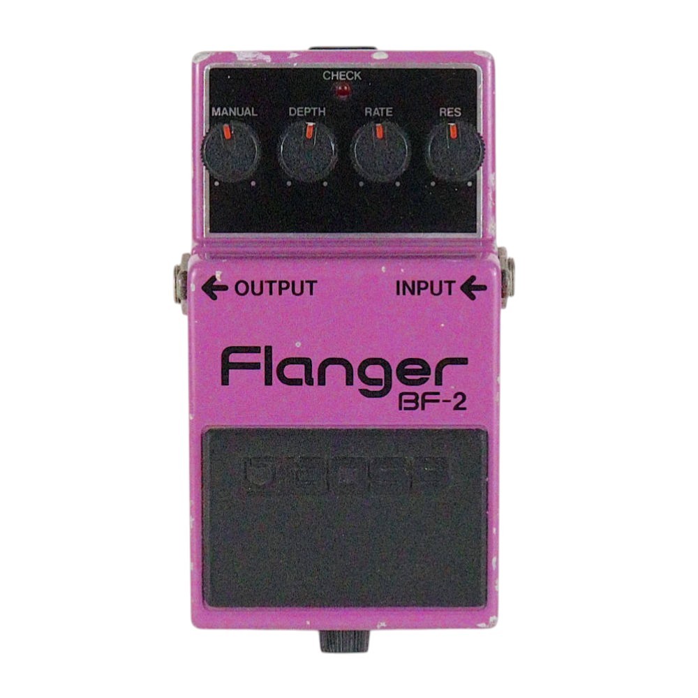 BOSS BF-2 Flanger Made in Japan Black Label Guitar Pedal Used