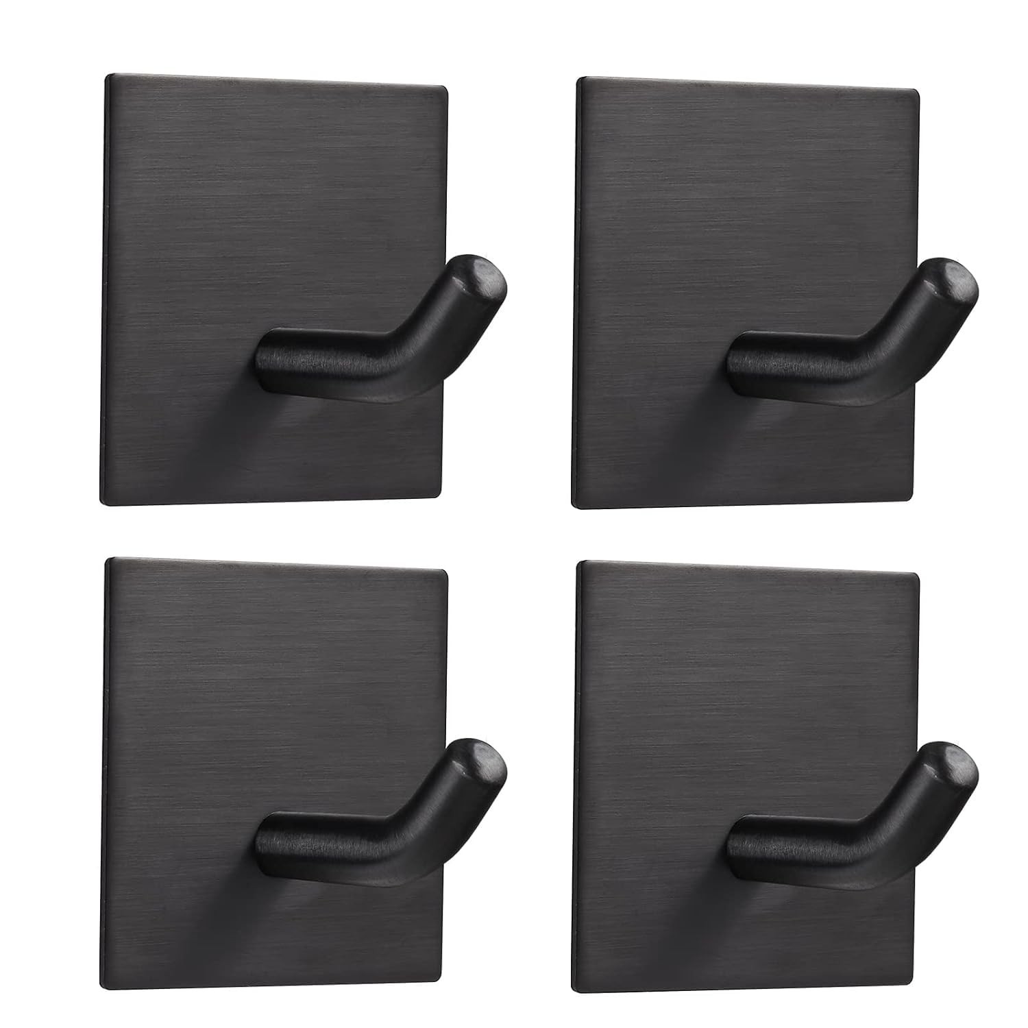 FOMANSH Heavy Duty Adhesive Hooks, Stick on Wall Adhesive Hangers, Strong Sta...