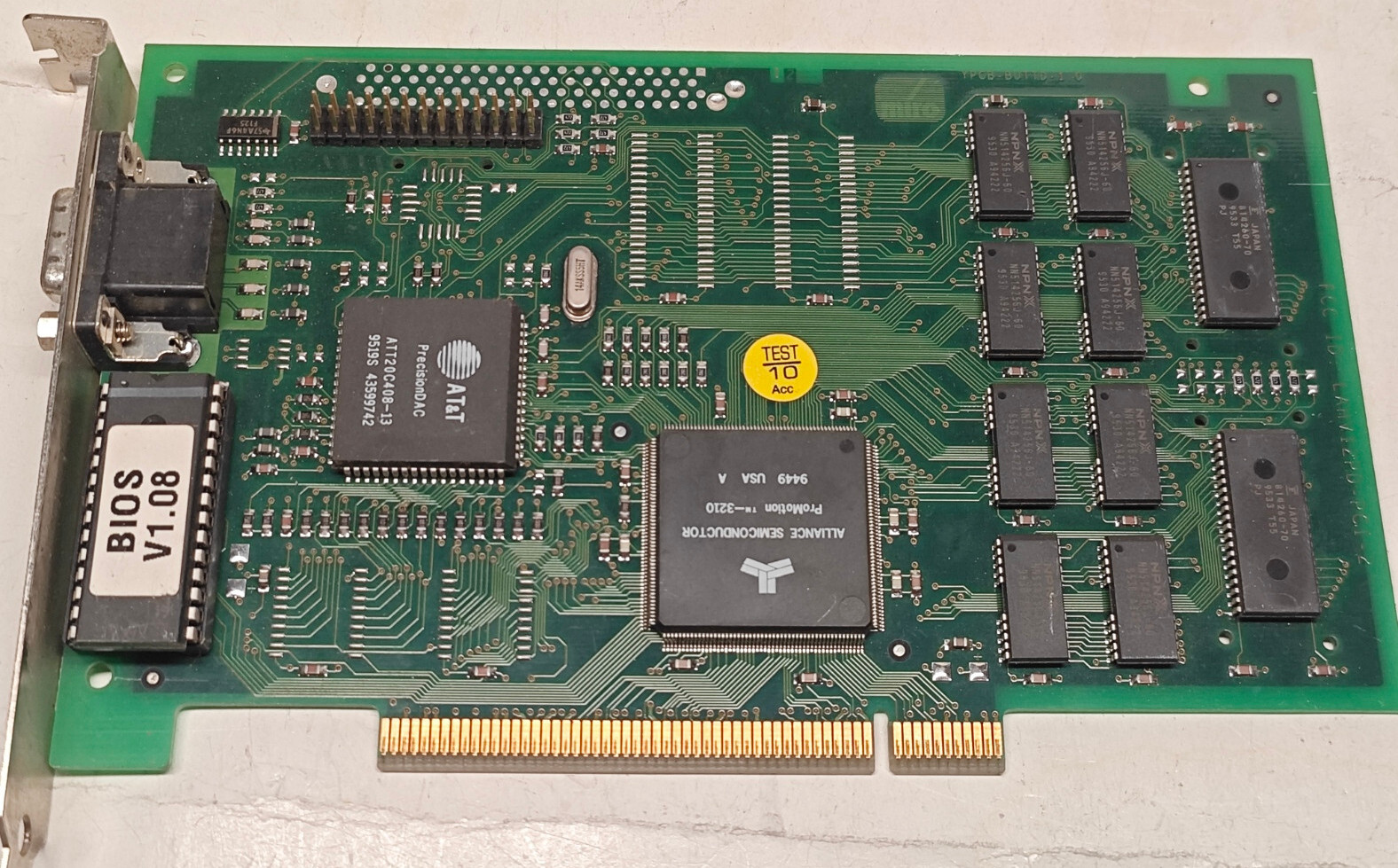 1995 PCI Video Card Miro Video 12 PD (Alliance 3210) LAHV12PD-PCI-2  2 MB RAM