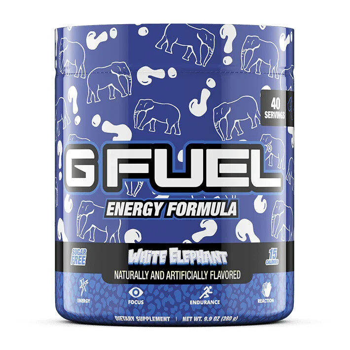 G Fuel White Elephant  GFuel 40 Servings
