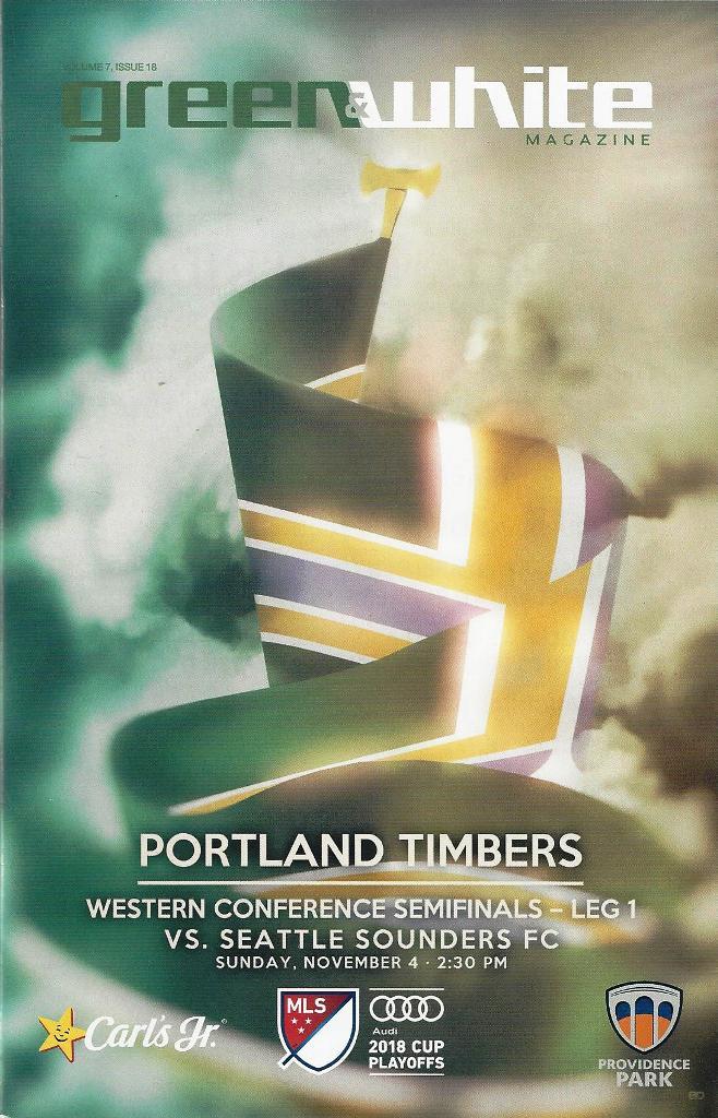 Portland Timbers 'Green & White' MLS Soccer/Football Program Volume 7, Issue 18