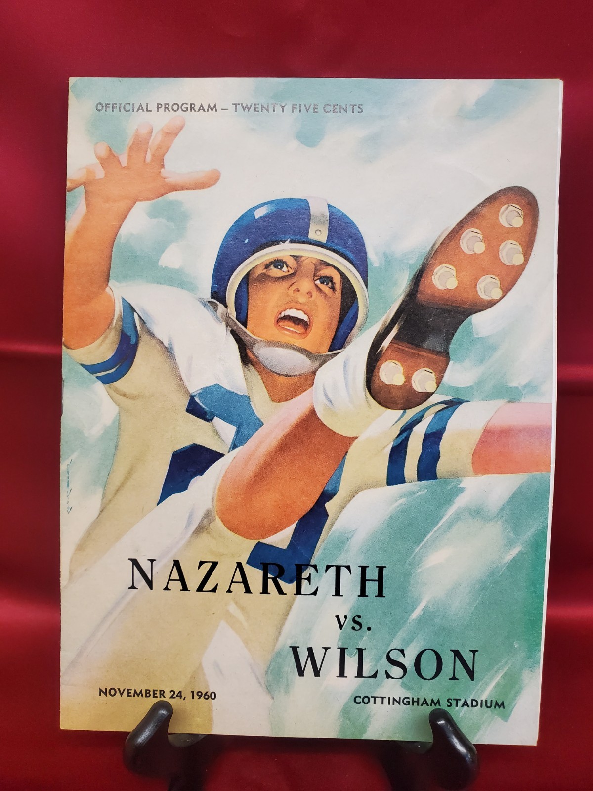 Vintage Official  Program Nazareth Vs. Wilson Football November  24 1960