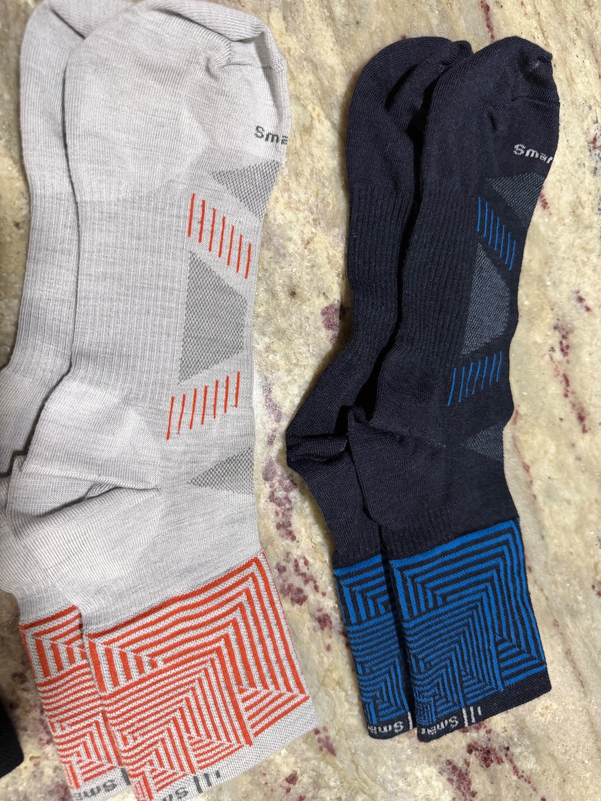 New Lot-4 Pairs Men's Smartwool Wool Cycling Bike Socks XL 12-14.5 Discontinued