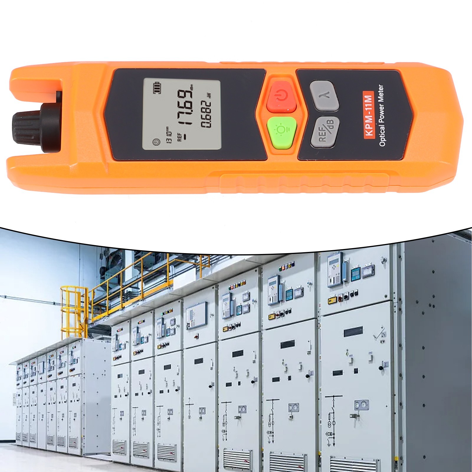 Innovative Design Optical Power Meter with LED Flashlight and Self Calibration