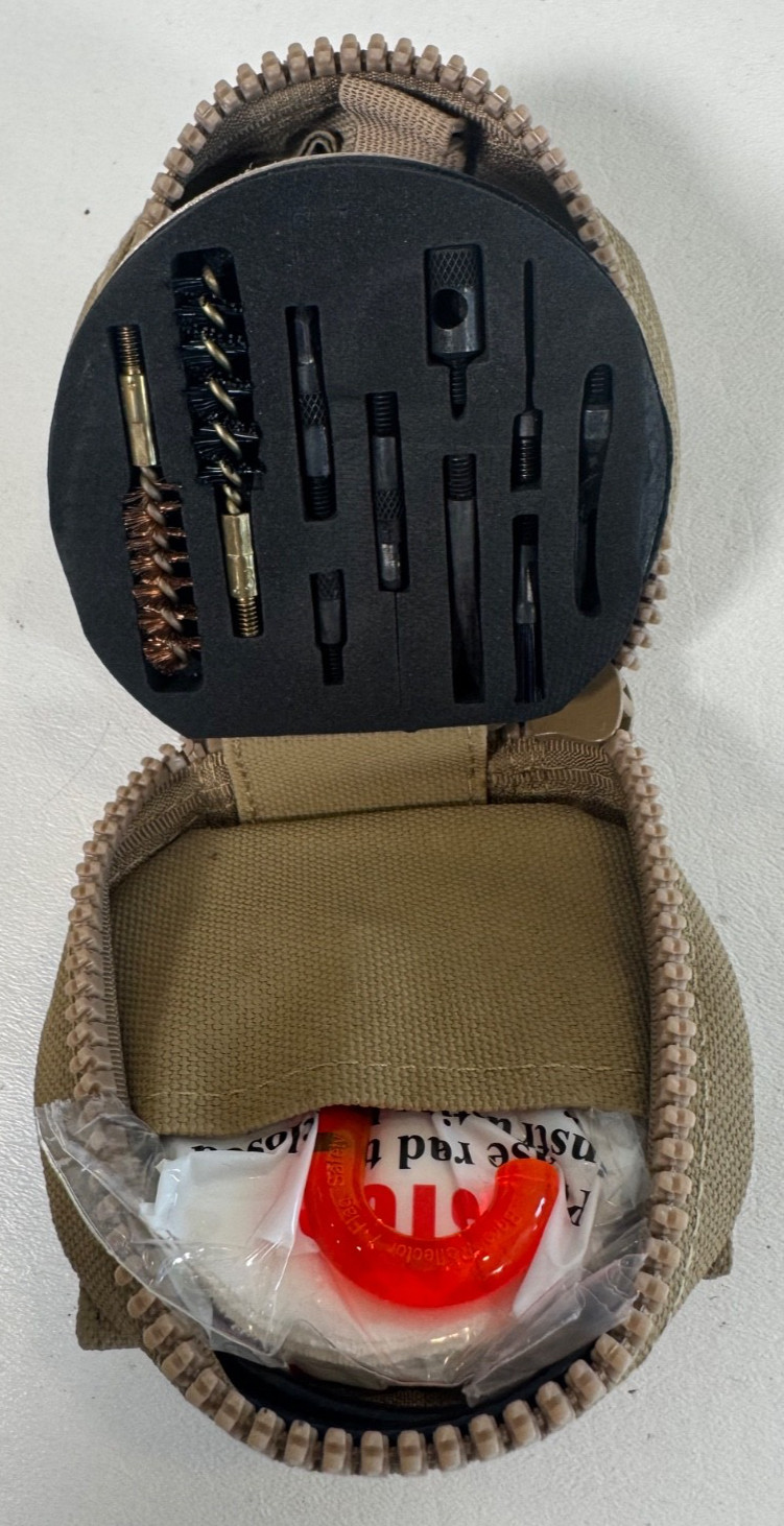 New OTIS 645-1 M9 9MM Pistol Cleaning Kit Tan NSN 1005-01-528-7843