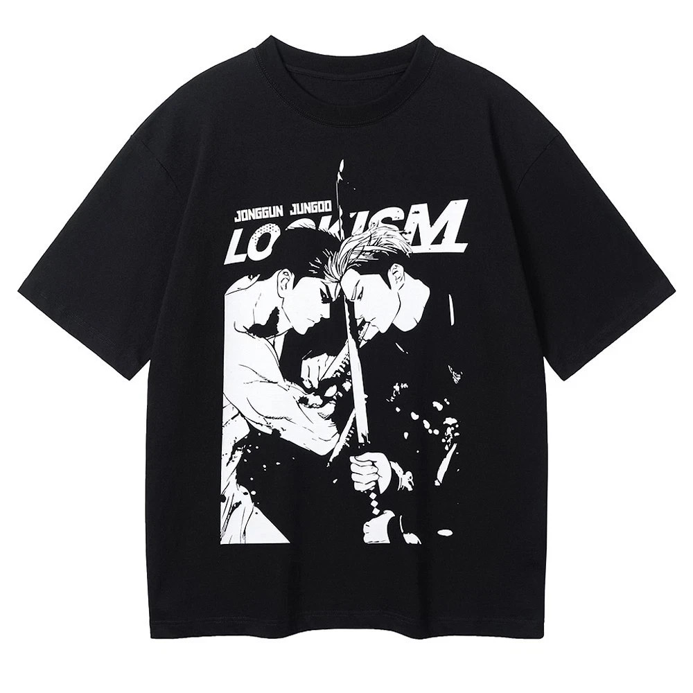 LOOKISM OFFICIAL GOODS MD GRAPHIC SHORT SLEEVE T-SHIRT[GUN PARK/L size] RoundTee