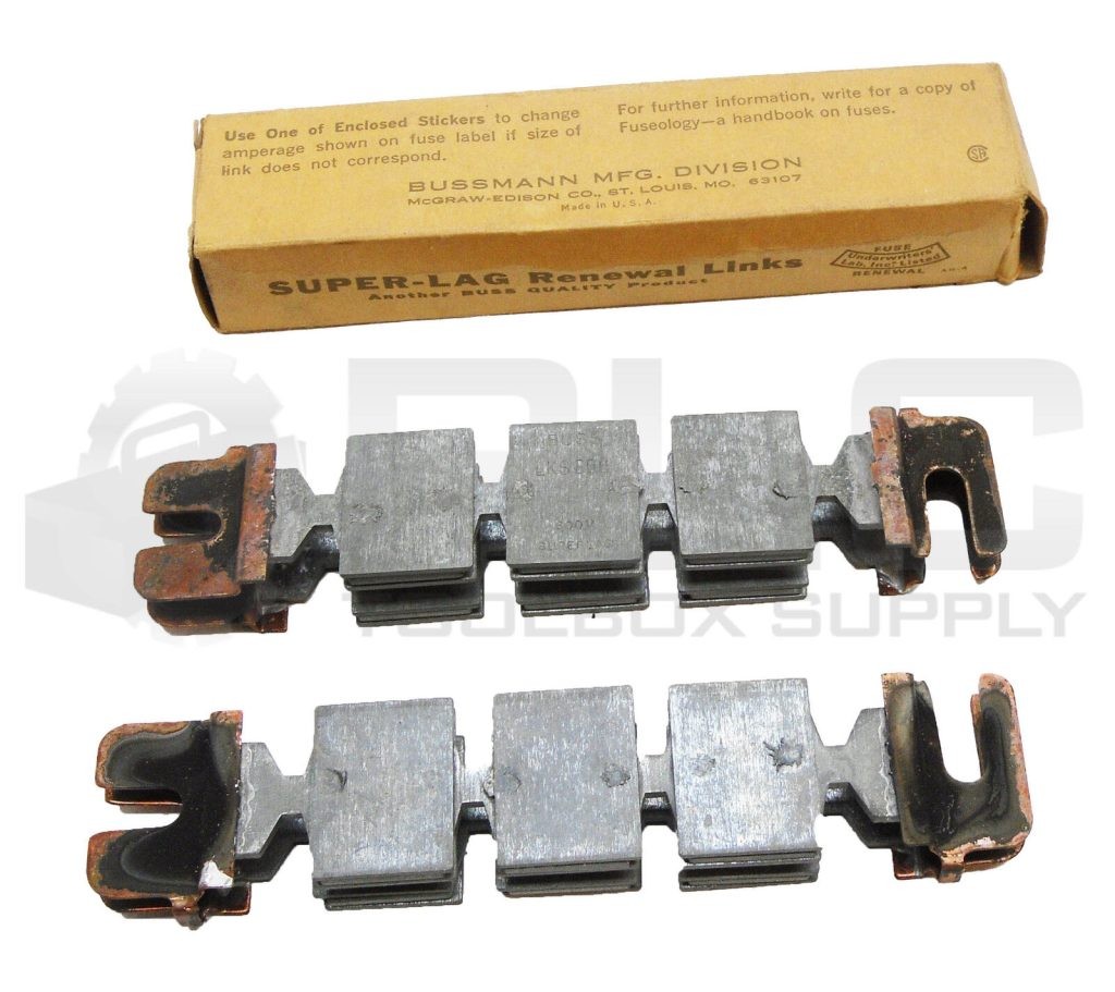 NEW BOX OF 2 BUSSMAN LKS600 SUPER-LAG RENEWAL LINKS 600V LKS 600