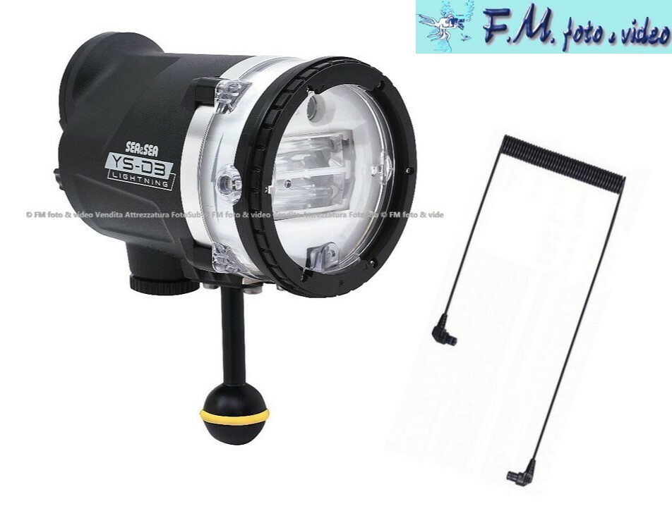 Sea&Sea YS-D3 MII Underwater Flash Kit + Sea&Sea II M/2 Fiber Optic Cable 50128