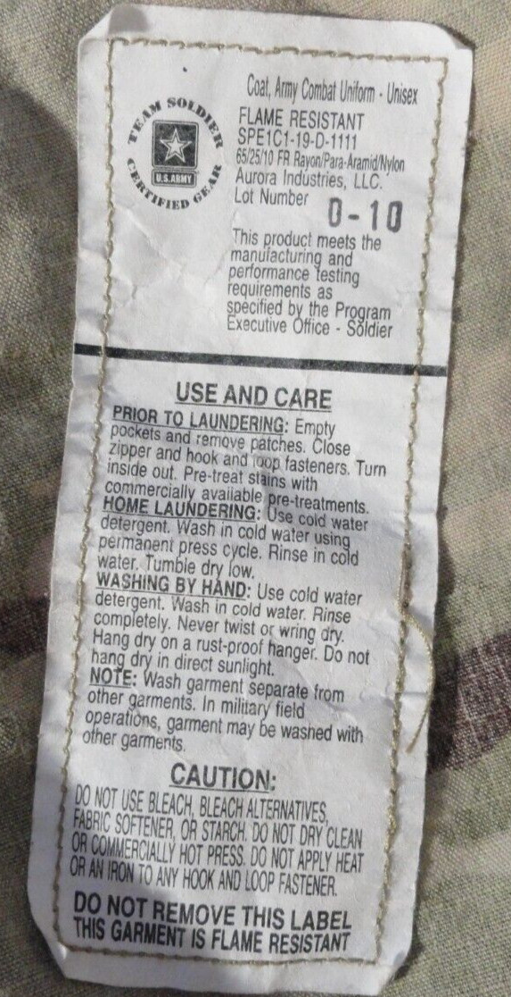 FR USAF AIR FORCE ARMY SCORPION OCP COMBAT JACKET CURRENT ISSUE 2025 MEDIUM REG