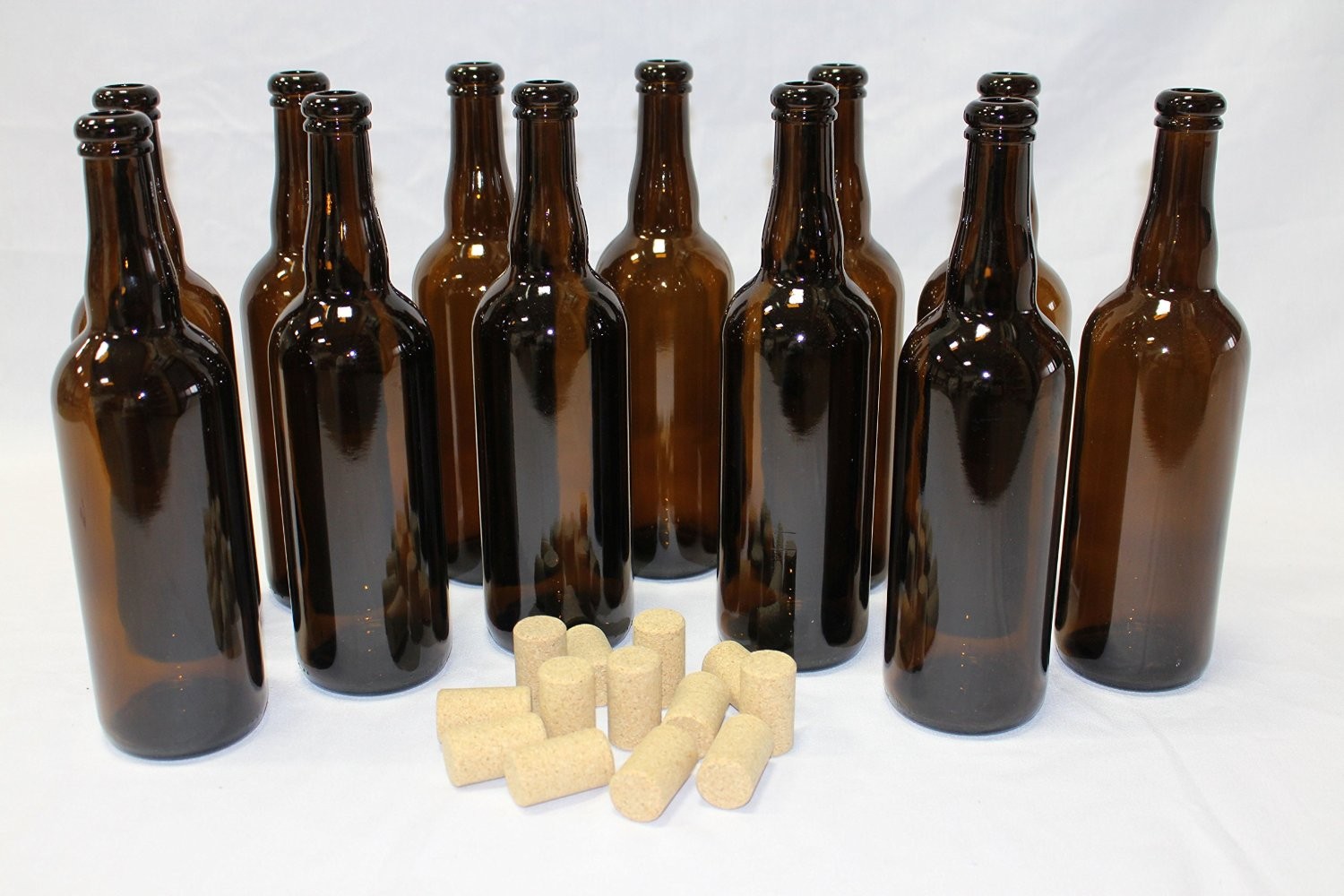 Belgian Beer Bottles (750 ml) With 100 Corks