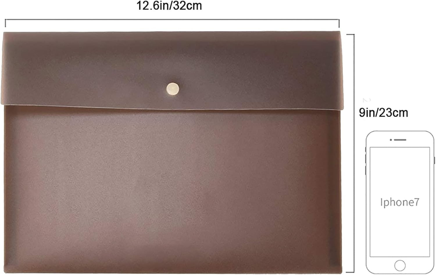 5 Pieces A4 Envelopes Folders for Paperwork Plastic Wallets Document Organizer w