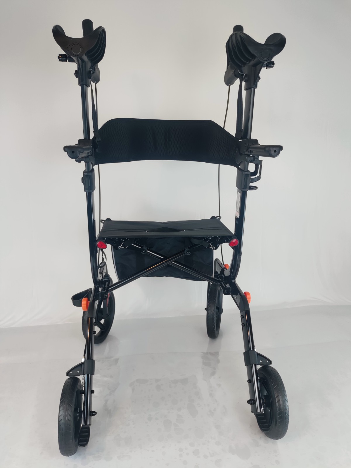 FlyingJoy Upright Rollator Walker w/ Seat All Terrain 300 lb Black