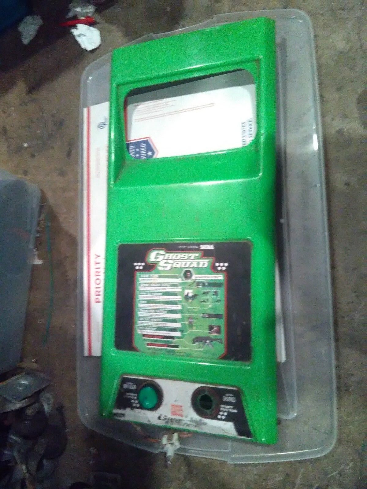 sega ghost squad arcade plastic control panel part #4