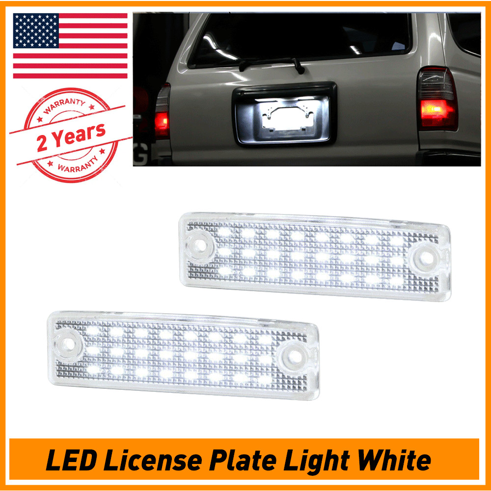 2PCS White LED License Plate Lights for 2001-2022 Toyota Sequoia Car Accessories
