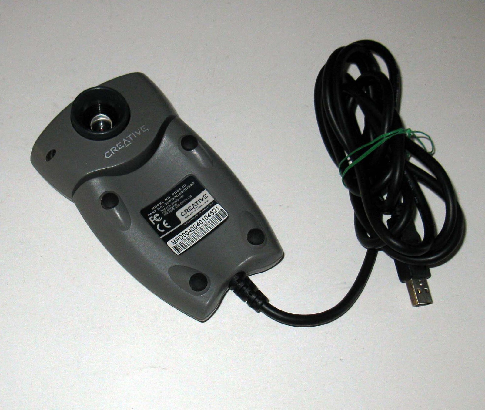 Creative Video Blaster USB Webcam PD0040 Gray Tested No Drivers Available Camera