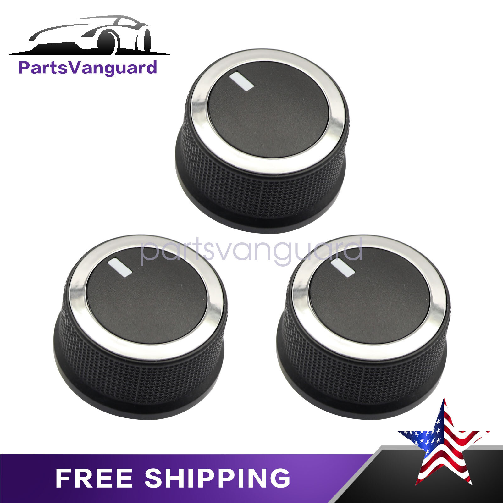 3x For 2008-2017 Savana Express van heater A/C temp control knob 84793085 NEW