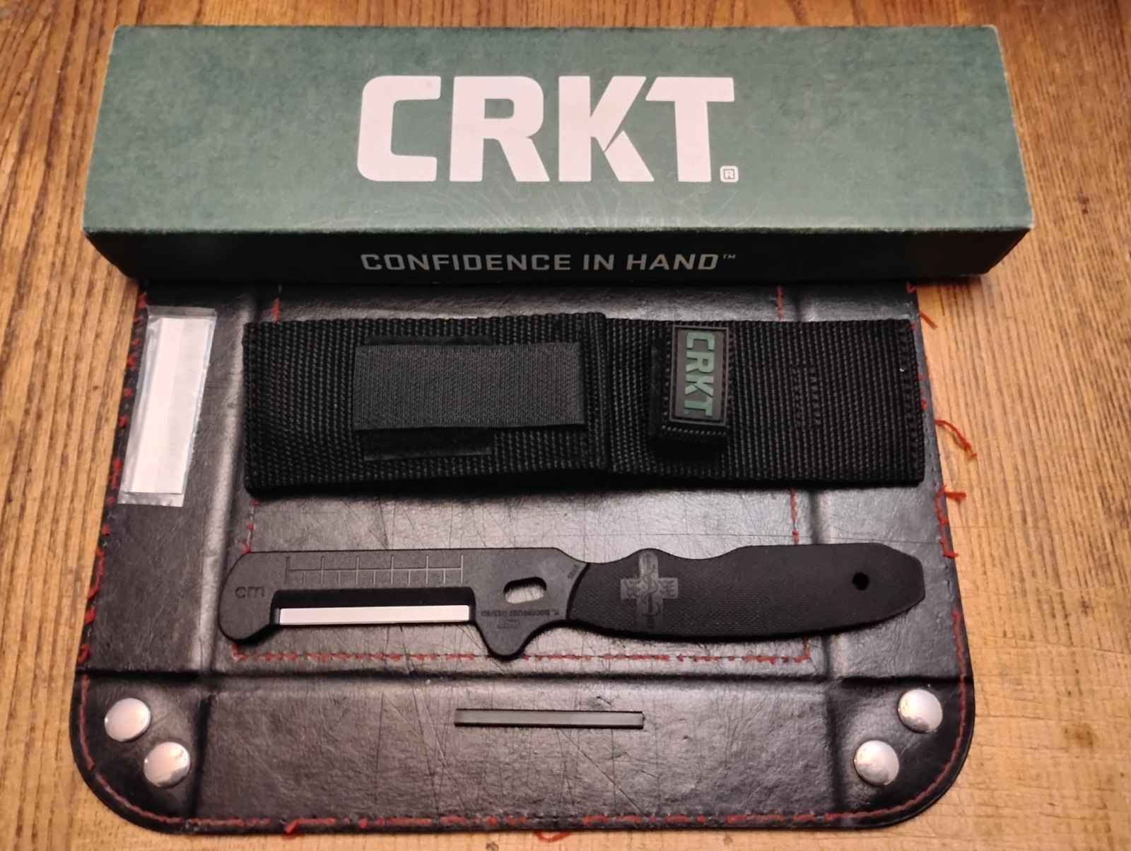 CRKT Combat Stripping Tool Emergency Razor Blade  Nylon Sheath  New