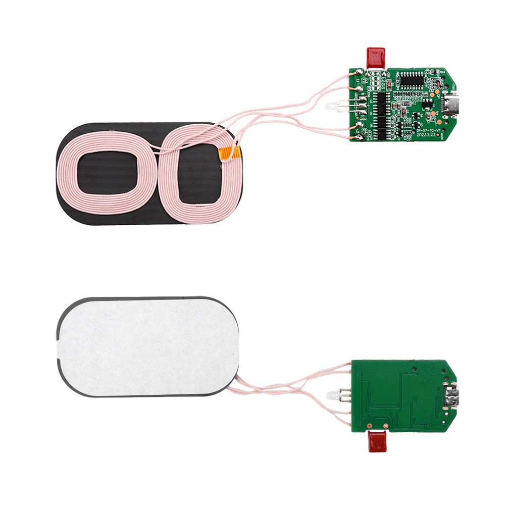 2PCS Dual Coil 15W Wireless Charger Transmitter Module Fast Charging Board DIY