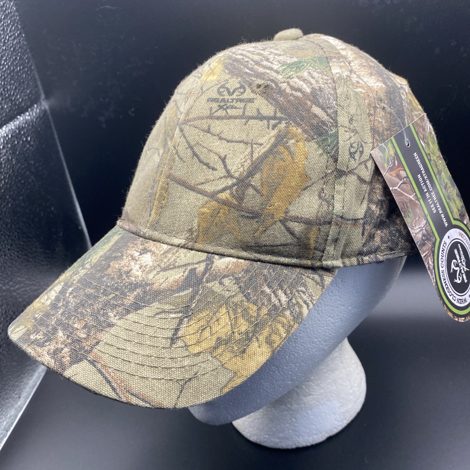 RealTree Men's Camo Adjustable Hat Cap Blank Logos Hunting Outdoors New w/Tags