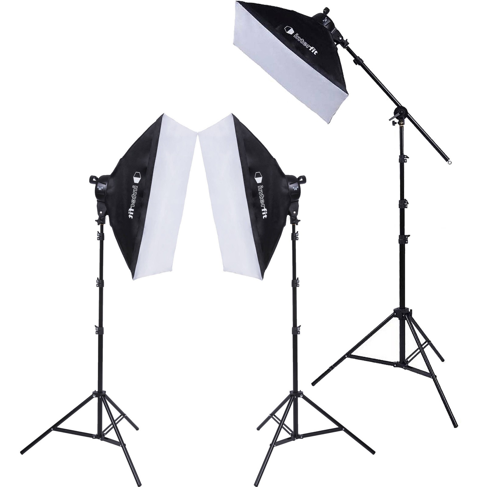 Interfit F5 Daytime Lighting Kit - Complete with Bulbs, Stands, Diffuser