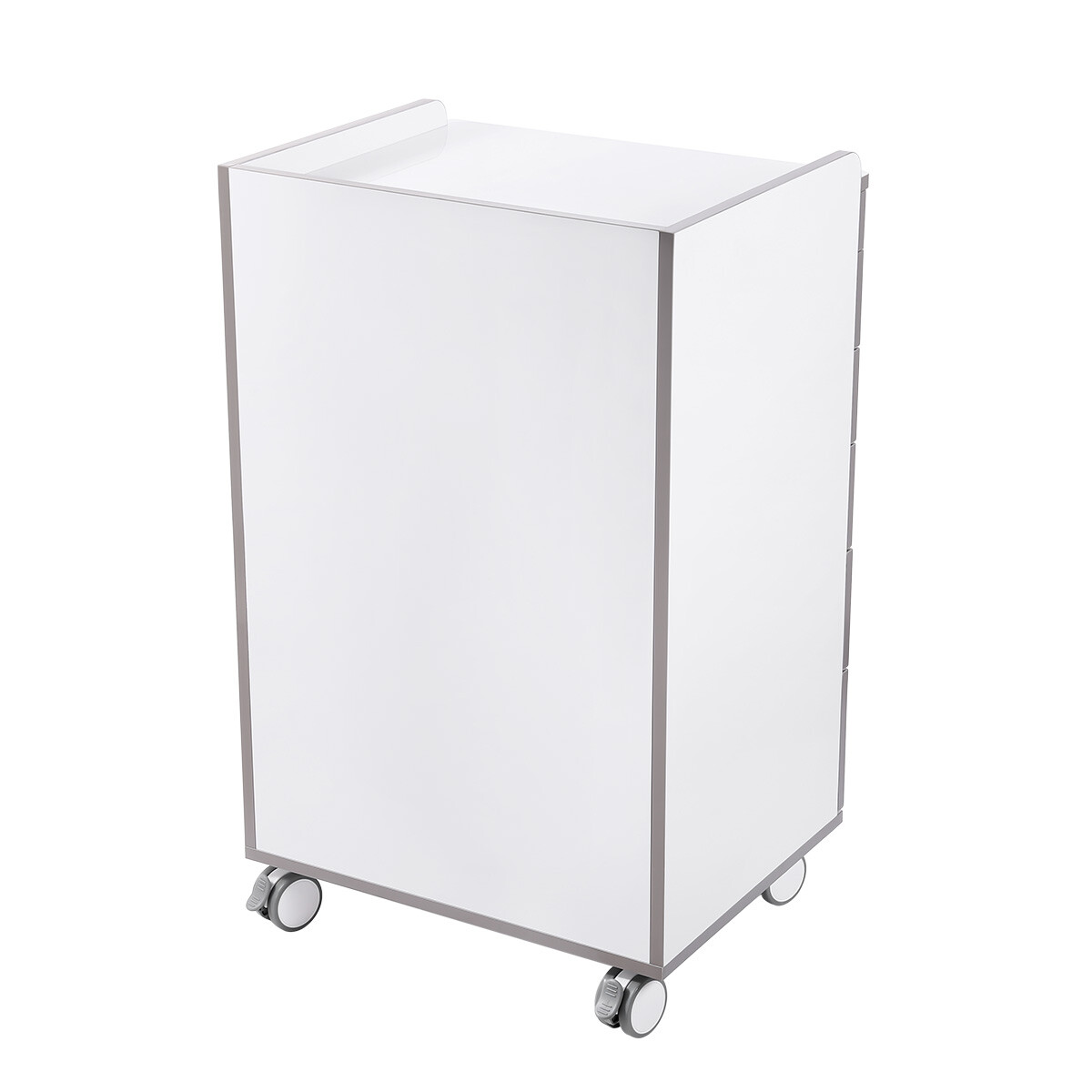 5 Drawers Dental Medical Trolley Rolling Tool Cart Cabinet with Built-in Socket