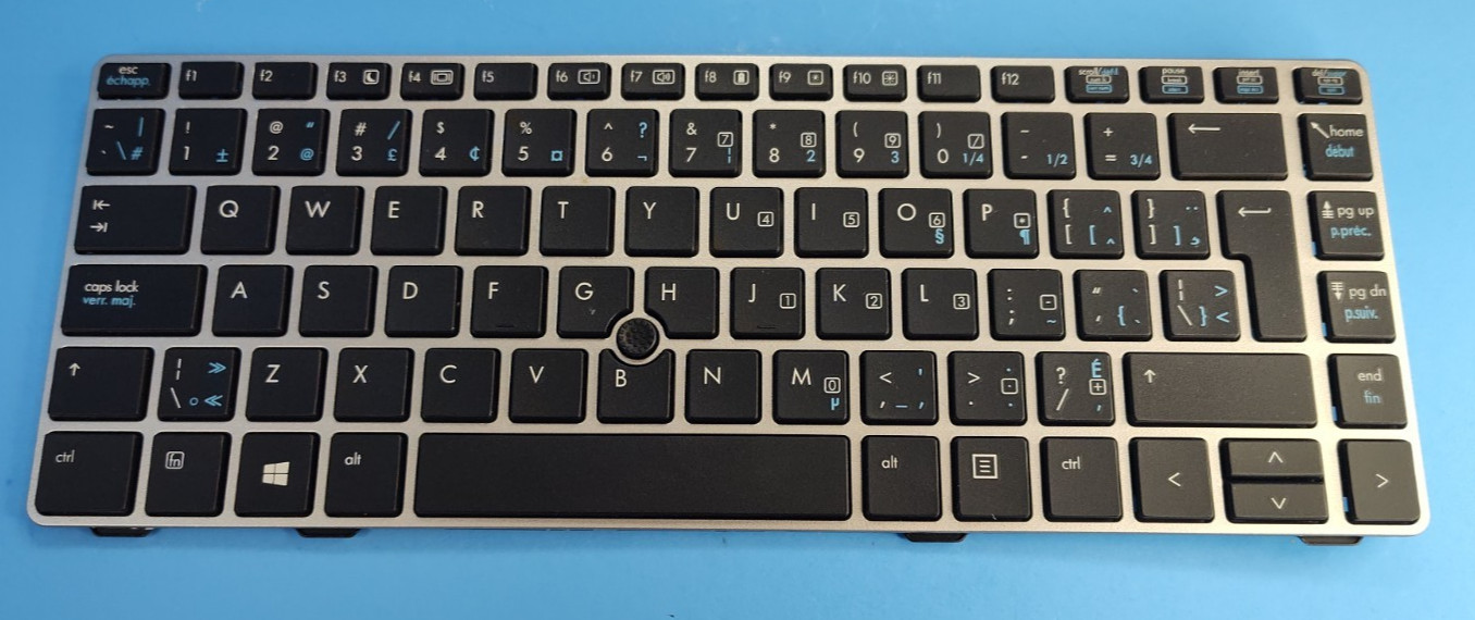 HP EliteBook 8470p Laptop Canada/Canadian English/FR Keyboard w/Trackpoint Stick