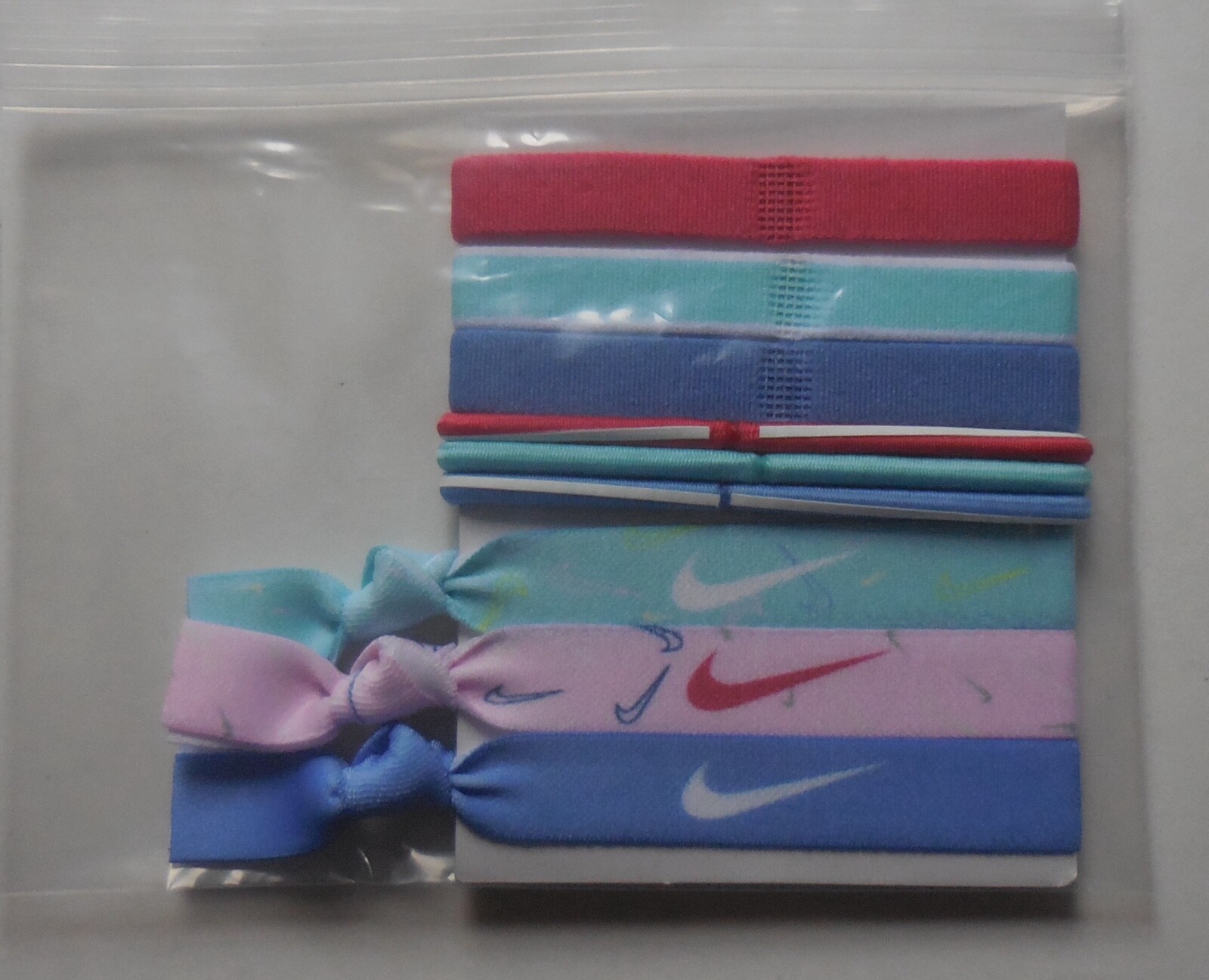 Nike Mixed Ponytail Holder Assorted 9Pk YOUTH Multicolor