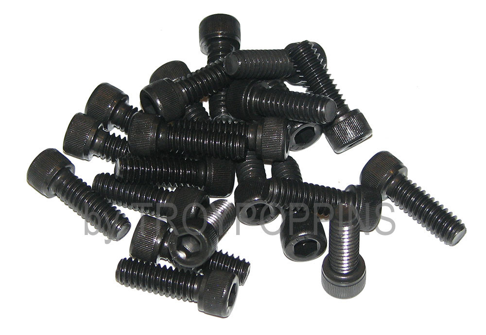 20-PLAIN STEEL-1/4-20 x 3/4 SH SOCKET ALLEN HEAD CAP MACHINE SCREW FASTENER BOLT