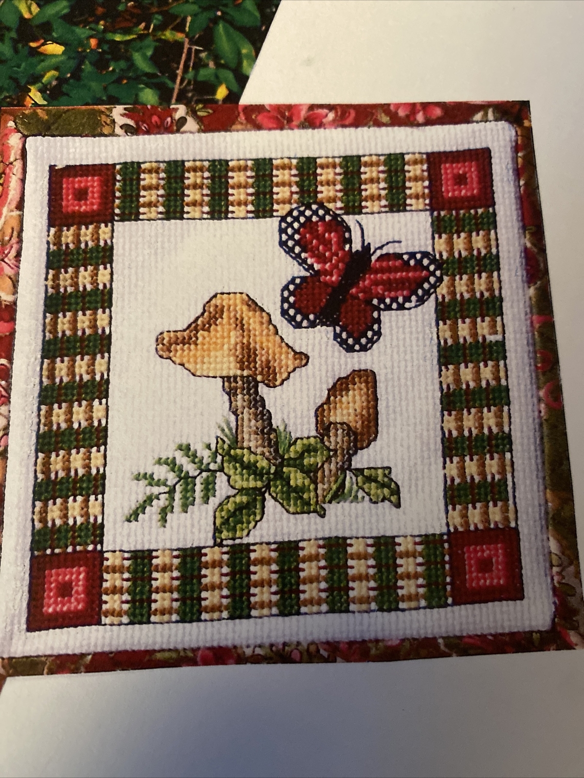 “SPRING TRIVET #MS122” Counted Cross Stitch Pattern NEW