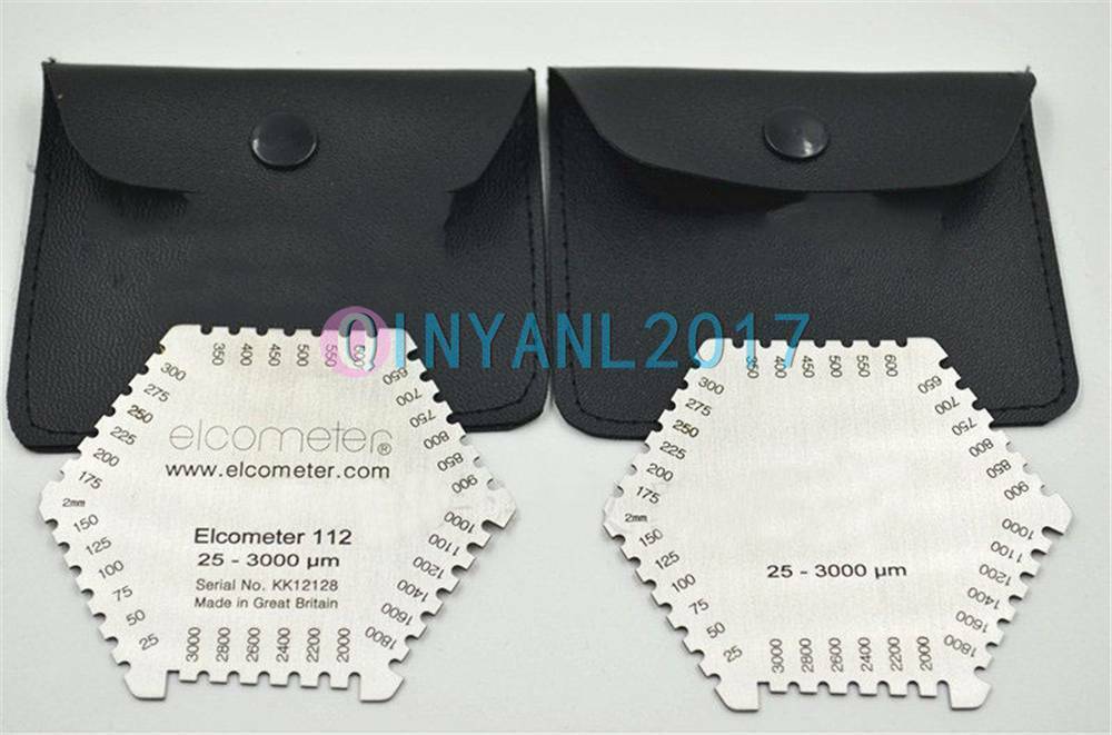 New Hexagonal Gauge Stainless Steel Wet Film Comb 25-3000/20-370 μm