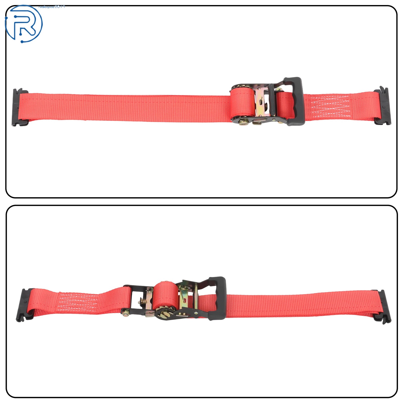 Durable E Track Wheel Chock System 6'Ratchet Tie Down Straps Secure Cargo 1 Pack