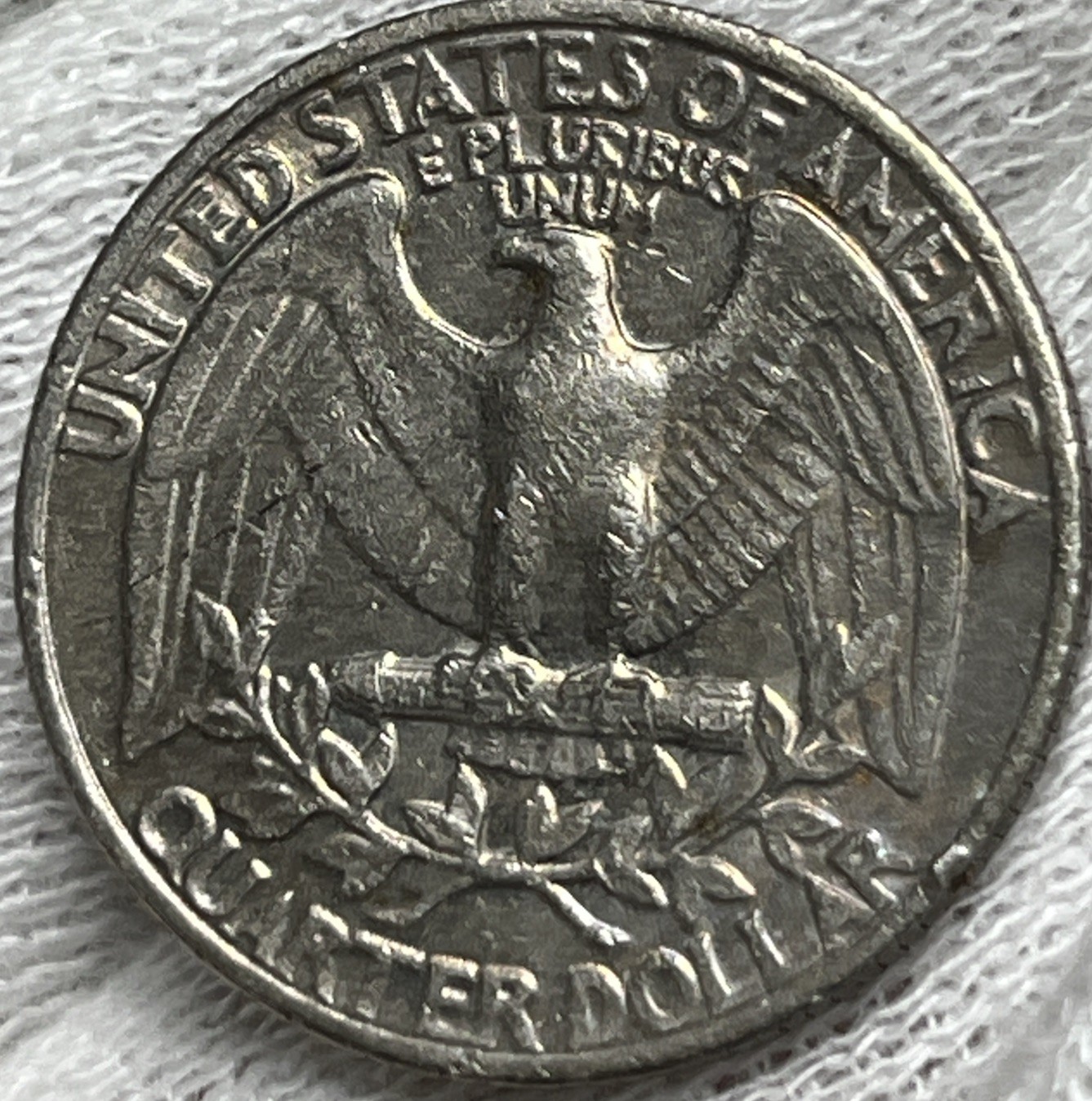 1981 P Washington Quarter Errors DDR Strike Through Grease Rainbow Toning